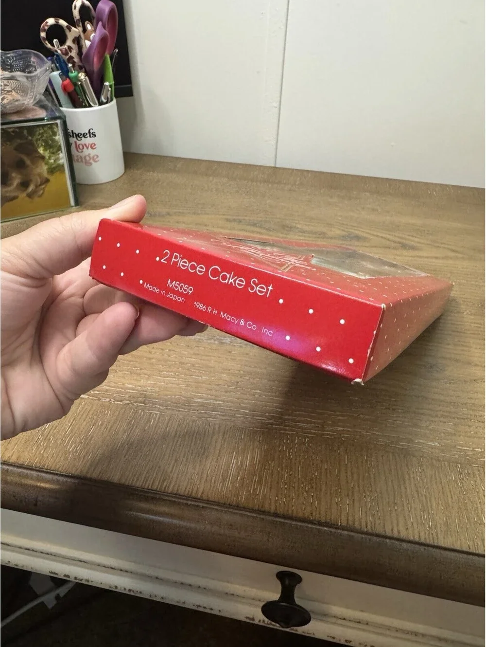 Macy's All The Trimmings Christmas Set: Cake Knife/Slice & 4 Butter Knives